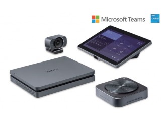 MAXHUB XT10-WS Kit for Microsoft Teams Rooms, includes 1x XC13T Mini-PC, 1x TCP20T Touch Control Panel, 1x UC BM35 Wireless Speakerphone and 1x UC W31 USB Camera